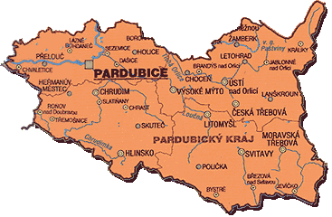 Pardubice Map, Czech Republic